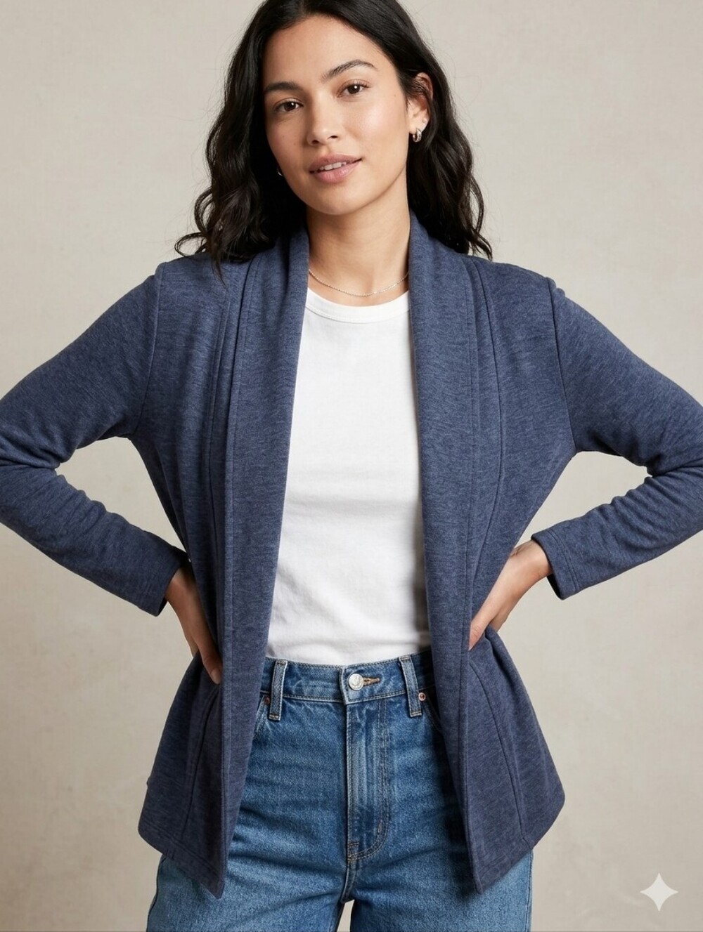 GAP Navy Open-Front Women's Cardigan